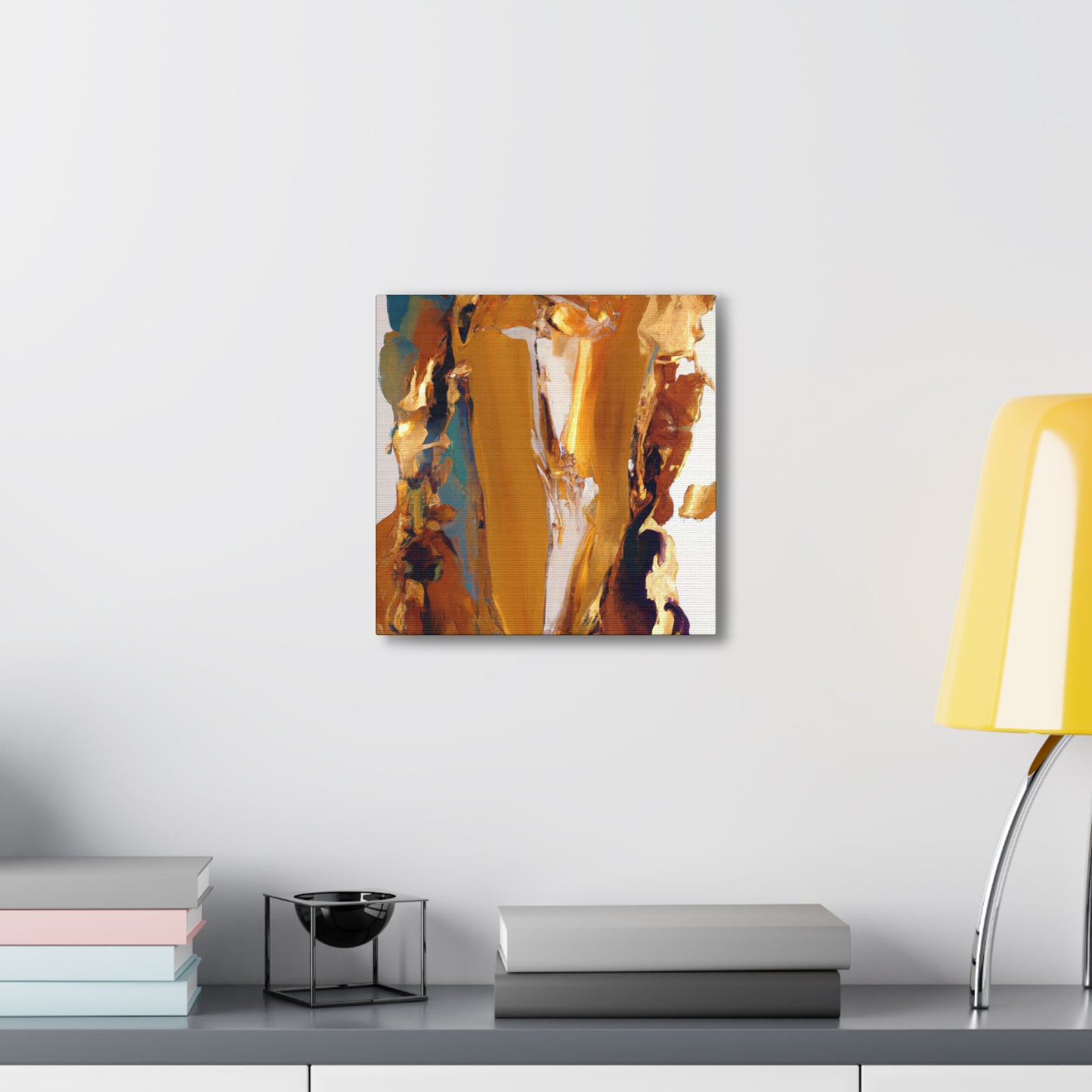 This painting has been crafted by 16th-century master artist, Aristoine de la Grande Lumière ("Aristoine of the Grand Light"), the master of Gold Decorative Art. - Canvas