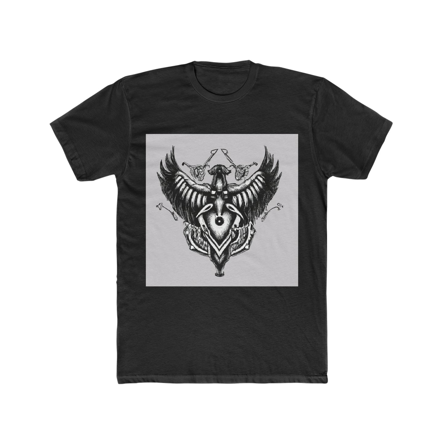 Black and White Gothic Entwined Rose Mandala. - T-Shirt