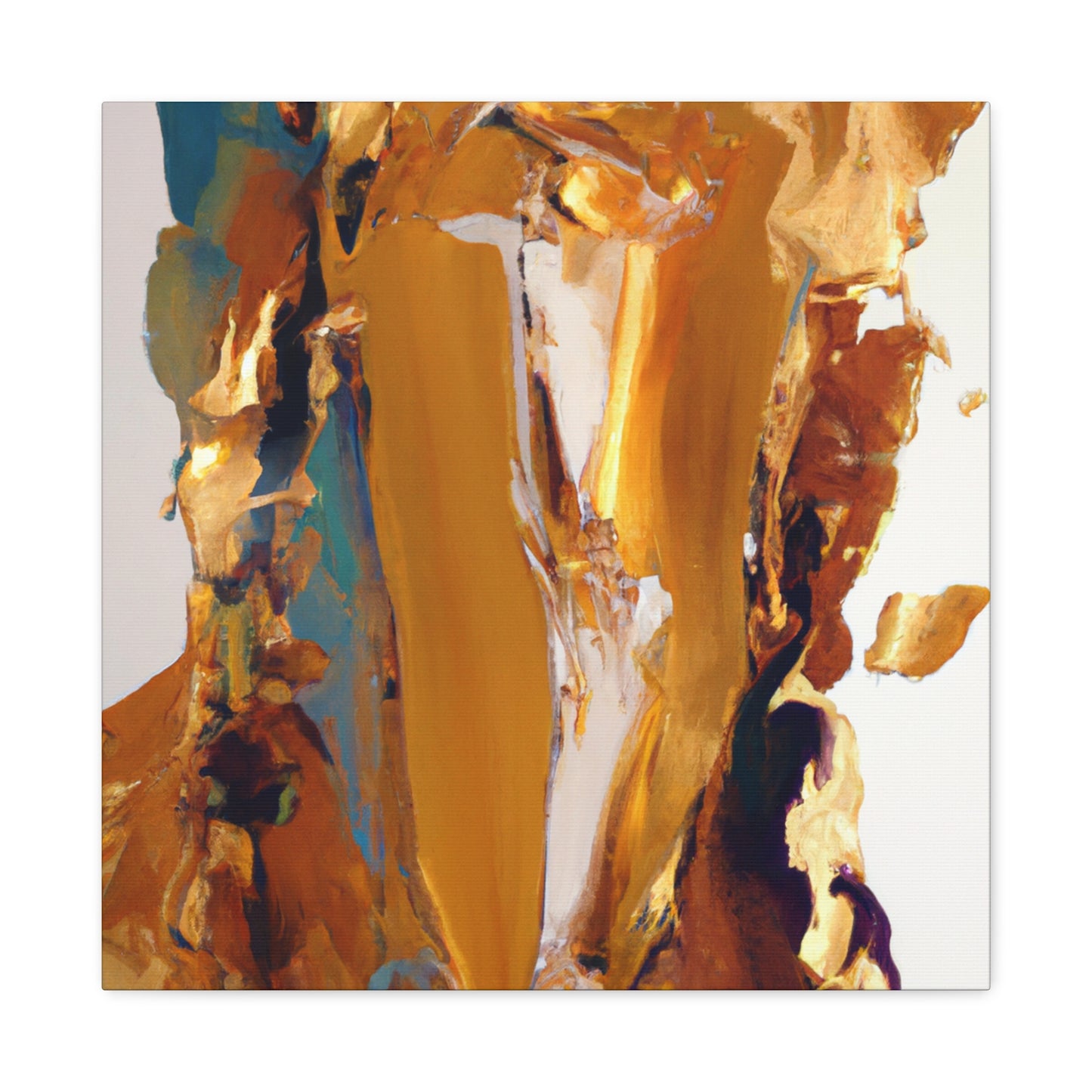 This painting has been crafted by 16th-century master artist, Aristoine de la Grande Lumière ("Aristoine of the Grand Light"), the master of Gold Decorative Art. - Canvas