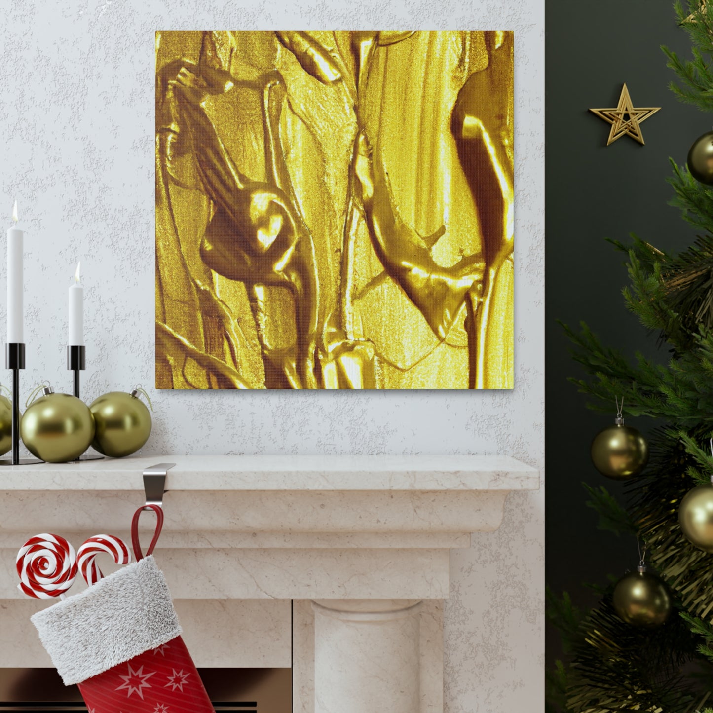FOR MUSEUMS
Golden Christopher - The Master of Gold and Rich Life Paintings - Canvas