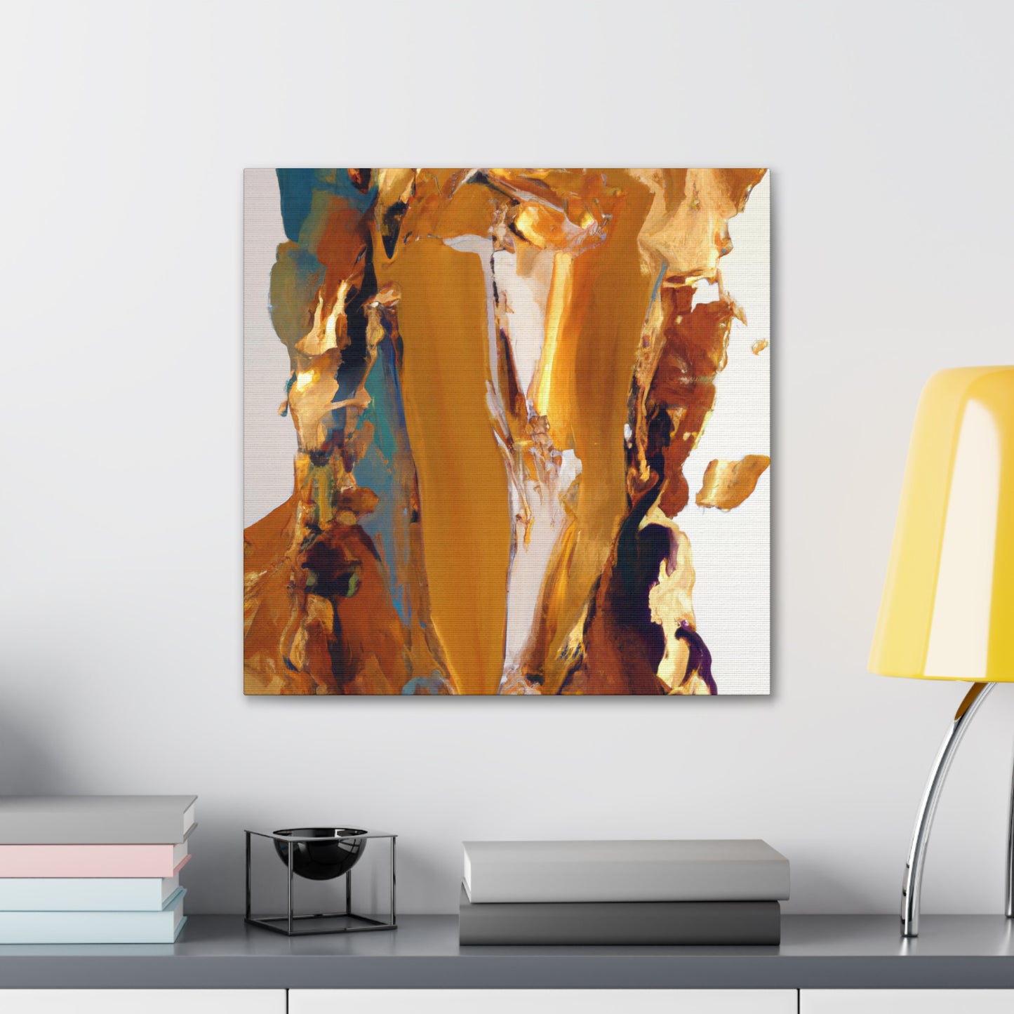 This painting has been crafted by 16th-century master artist, Aristoine de la Grande Lumière ("Aristoine of the Grand Light"), the master of Gold Decorative Art. - Canvas