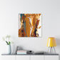 This painting has been crafted by 16th-century master artist, Aristoine de la Grande Lumière ("Aristoine of the Grand Light"), the master of Gold Decorative Art. - Canvas