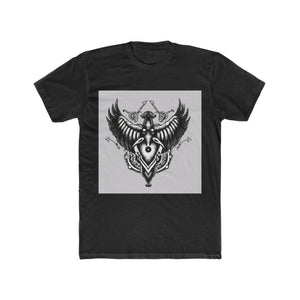 Black and White Gothic Entwined Rose Mandala. - T-Shirt