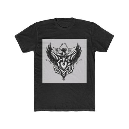 Black and White Gothic Entwined Rose Mandala. - T-Shirt