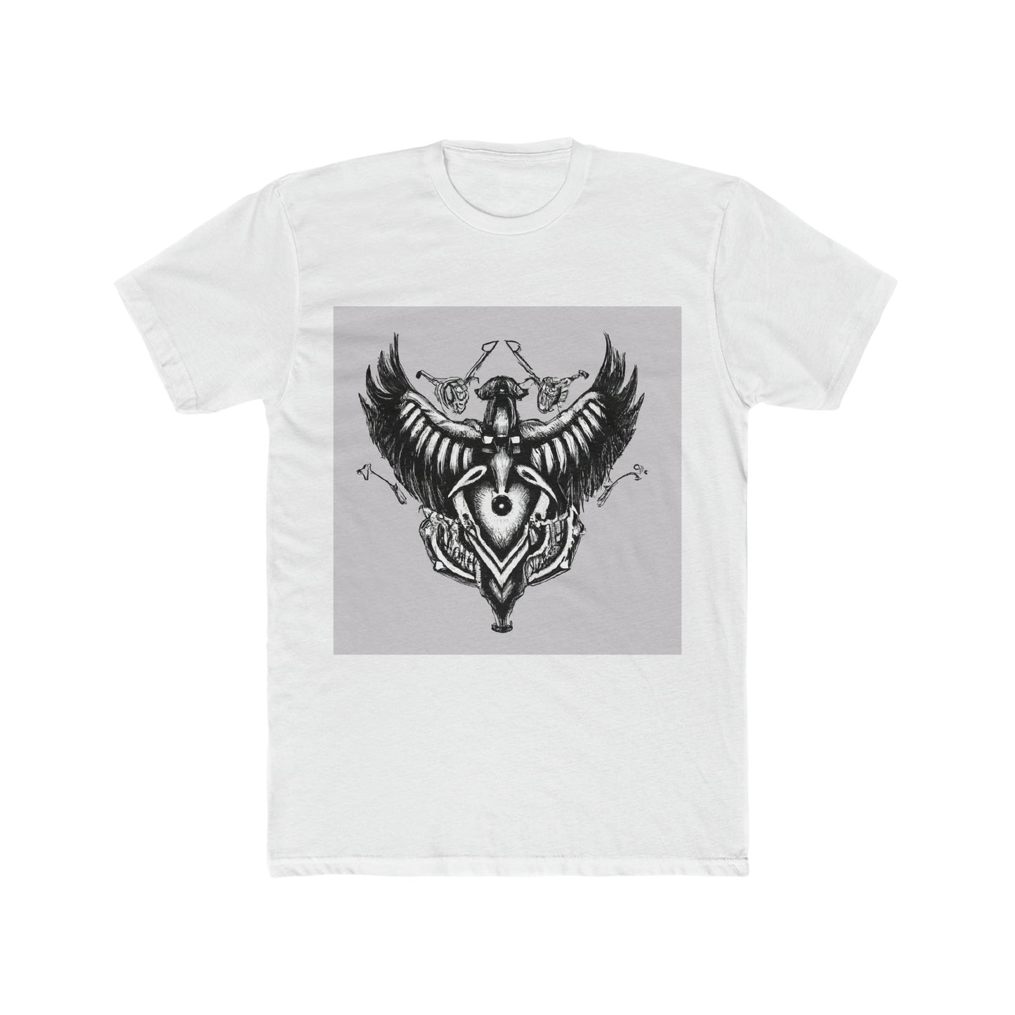 Black and White Gothic Entwined Rose Mandala. - T-Shirt