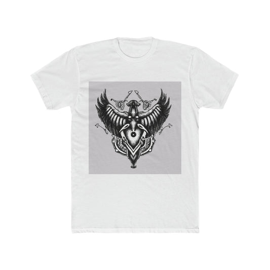 Black and White Gothic Entwined Rose Mandala. - T-Shirt